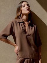 BLUSA CATARINA MARROM