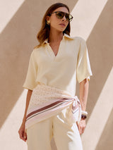 BLUSA CATARINA MANTEIGA