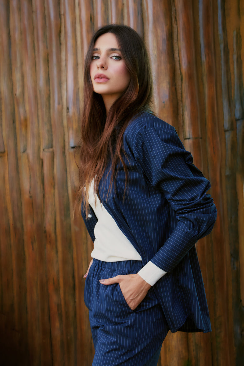 CAMISA MARI AZUL MARINHO