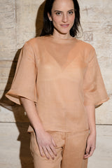 BLUSA YASMIN CARAMELO