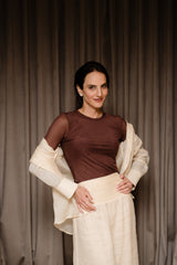 CAMISA RENATA MANTEIGA