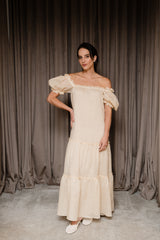 VESTIDO ANDRESSA MANTEIGA