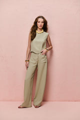 CALÇA LARA PISTACHE