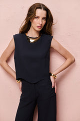 BLUSA LAÍS AZUL MARINHO