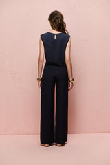 BLUSA LAÍS AZUL MARINHO