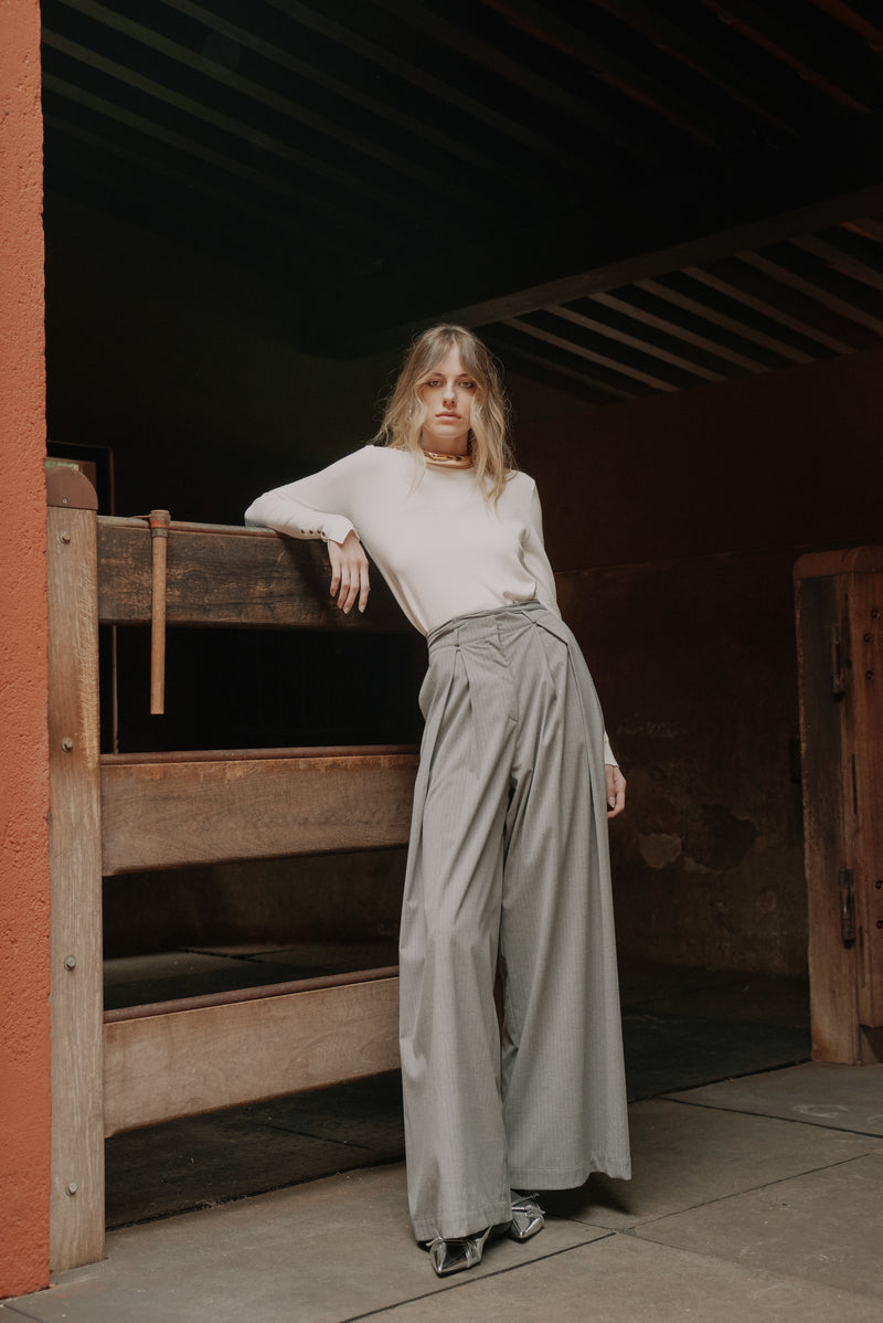 CALÇA PRI CINZA