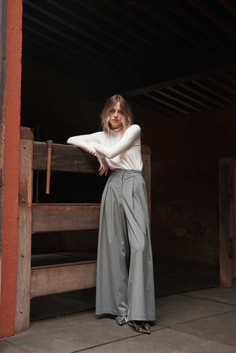 CALÇA PRI CINZA