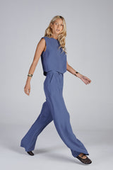 CALÇA SILVINHA AZUL