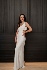 VESTIDO LONGO CRIS OFF WHITE