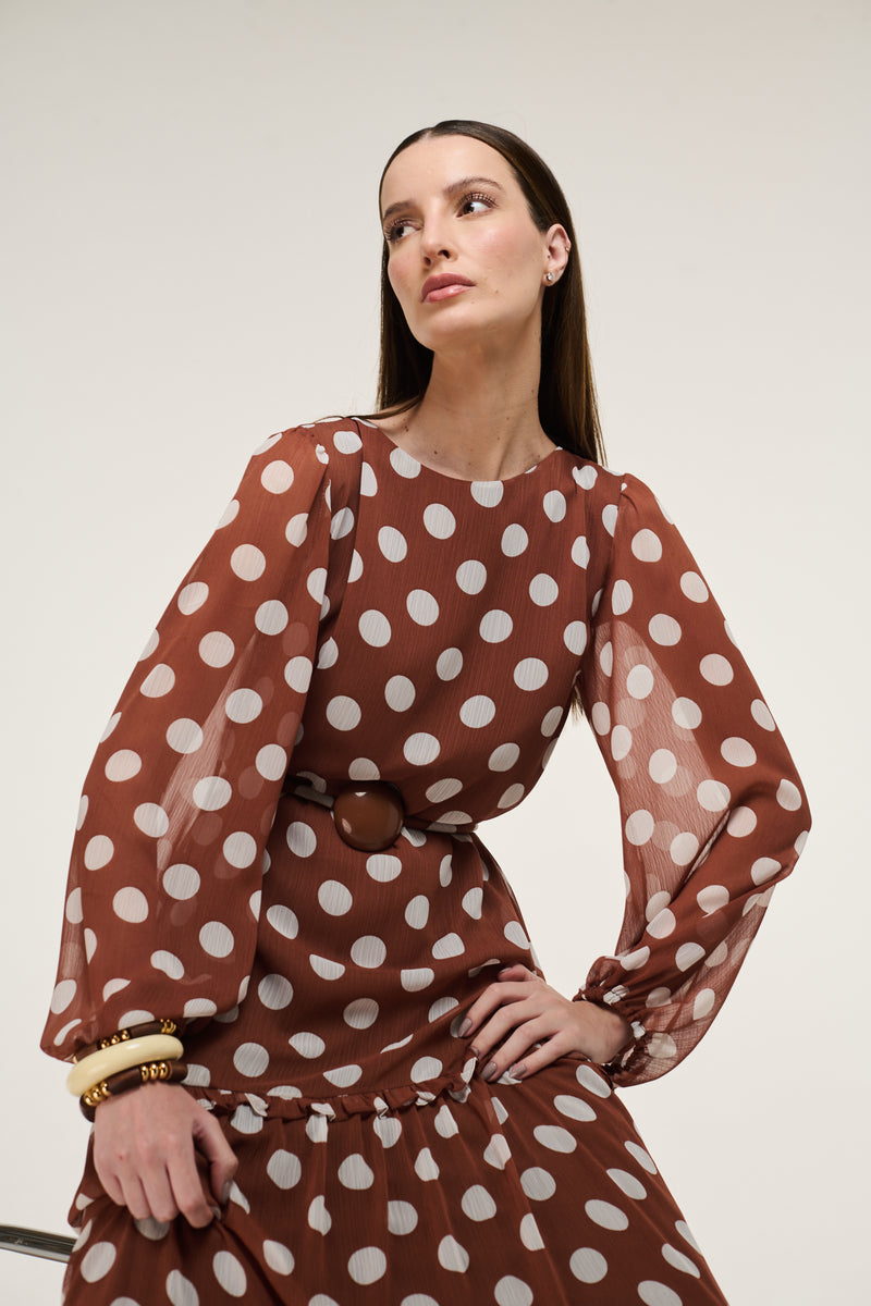 VESTIDO ALESSANDRA POÁ LONGO