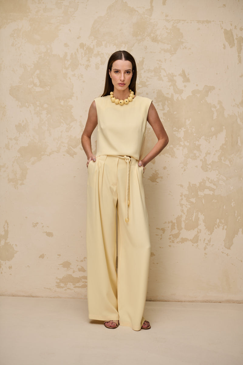 CALÇA ANDREA AMARELA