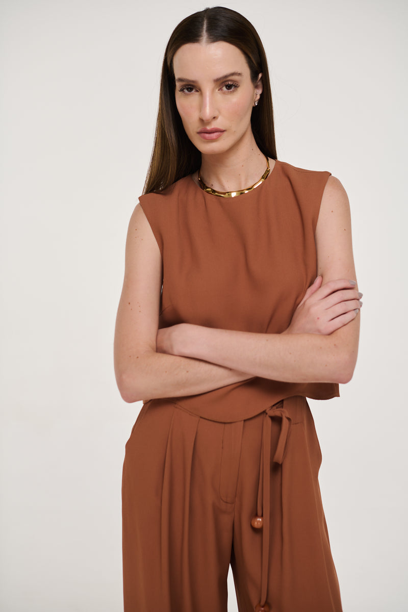 BLUSA LAÍS DETALHE ONDAS TERRA